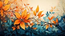 Wandbild herbsthintergrund - wandbild:,