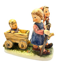 Hummel Goebel Figur 406 Frohe Fahrt Mädchen + Kind Bollerwagen Hummelfigur 16 cm