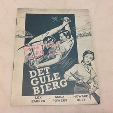 Dänisches Filmprogramm 1954 The Yellow Mountain Lex Barker Mala Powers...
