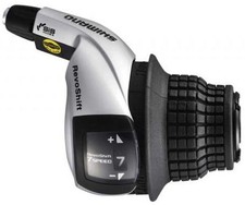 Drehgriffschalter (für Rechts) 7 fach Shimano Tourney SL-RS45 - Schwarz/Silber