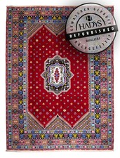 HADYS Teppich Perser Orient refurbished handgeknüpft Wolle multicolor 350x250