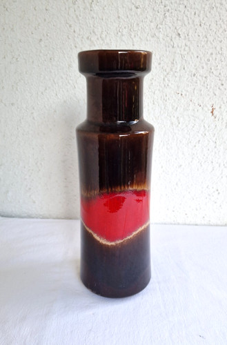 Vase fat lava keramik - keramik, 60er