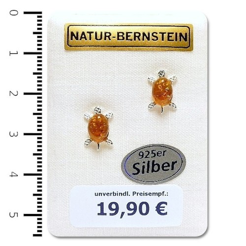 Natur bernstein ohrringe - natur,