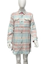 STYLISCHE HEMDJACKE / KAROJACKE / KARO   PASTELL FARBEN  GR 42 # SCHMUCKJAGD