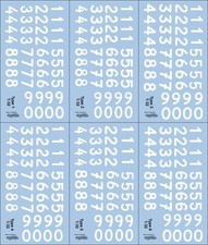 Abziehbilder Zahlen Targa