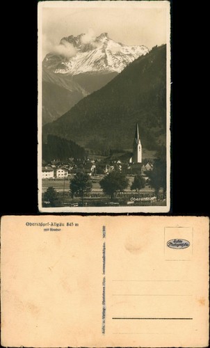 Ansichtskarte oberstdorf - ansichtskarte,