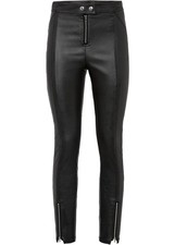 Kunstleder Hose Gr. 46 Schwarz Damenhose Leggings Lederimitathose Neu