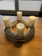 Lambert Buredo Adventskranz Stahl Nickel  - Kostenlose Versand