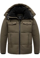 Herren Gefütterte Winter Jacke für Männer mit Kapuze 9130