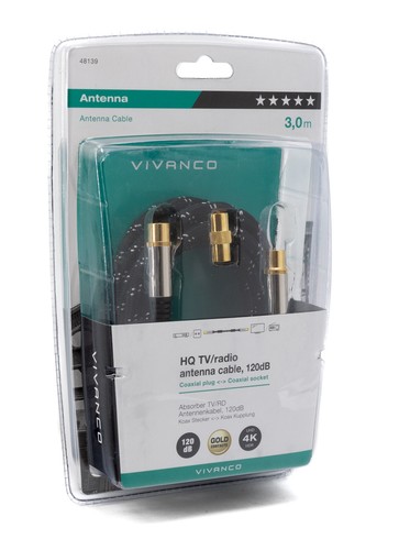 Vivanco antennenkabel 3m - vivanco,