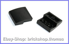 Lego 2 x Dachstein Bogen schwarz 2x2x2/3 - 15068 Slope Curved Black - NEU / NEW