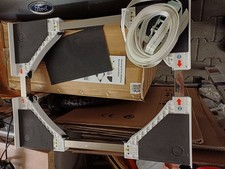 Universal-Stapelset für Waschmaschine und Trockner, vertellbar Zwischenbaurahmen