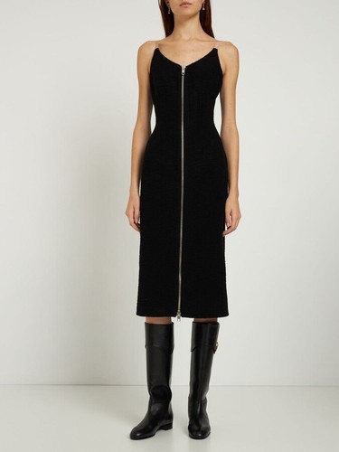Gucci kleid wolle midi schwarz - kleid,