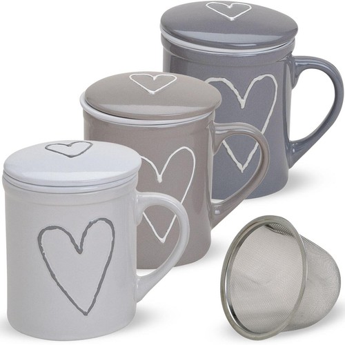 Teetassen 3er set - set, deckel