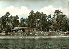 AK Ingolstadt ca. 1970 (?) Campingplatz am Auwaldsee Verkaufspavillon Strand