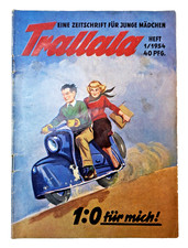 Trallala Nr.1 Jahr 1954 Vintage Teenie Zeitschrift 1 : 0 für mich Uta Verlag