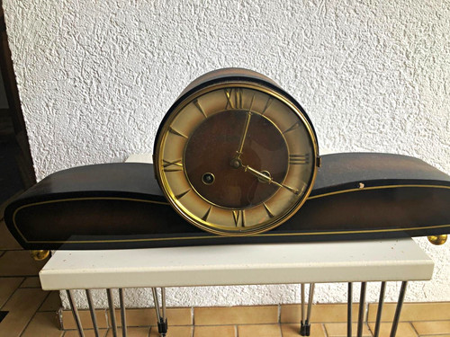 Vintage kaminuhr schwebebalken - vintage,