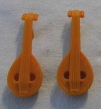 25916, 2x Laute, Fiedel, Musikinstrument, gelbbraun