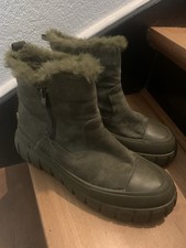 Boots Stiefel Winterboots grün *warm gefüttert *dicke Sohle Plateau Gr. 41