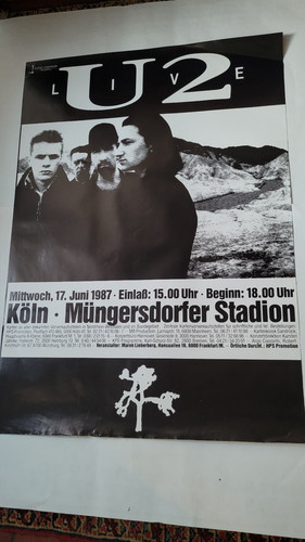Konzertposter 1987 köln - u2,