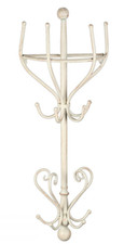 Wandgarderobe Eisen beige Garderobe cremeweiß Hakenleiste Landhaus Vintage 94520