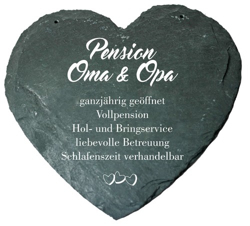 Schieferherz herz spruch - herz,