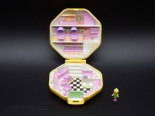 Polly Pocket Bluebird Toys 1990 Spieldose Salon Friseur Friseursalon mit Figur