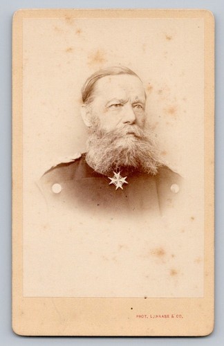 Cdv 1870 falckenstein general - cdv,