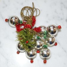 Gablonzer - Glaskugeln + Gansfeder - Original um 1930   (# 2350)