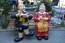 Oma Opa Auf Der Bank Statue