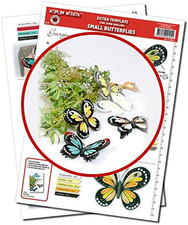 Quilling Vorlage für kleine Schmetterlinge extra fein Basteln mit Papier Ideen