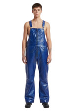 Herren Blau Lammfell Leder