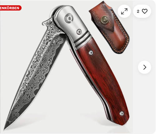 Damast klappmesser hochwertig - damast, klappmesser,