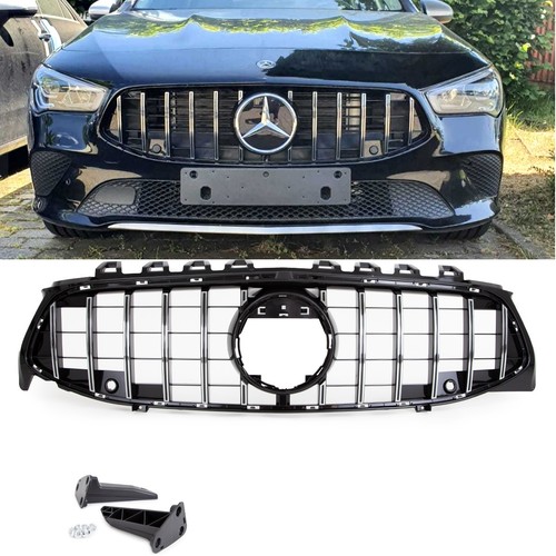 Kühlergrill schwarz chrom - kühlergrill,