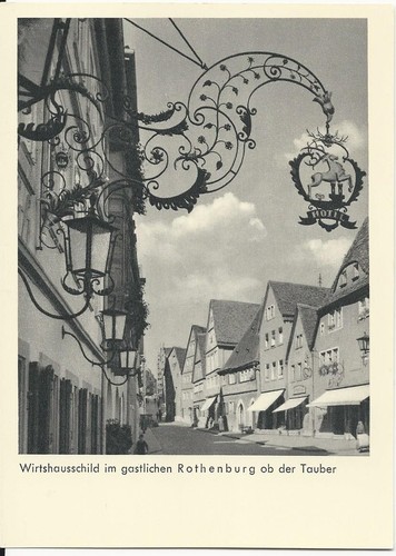 Ansichtskarte rothenburg - ansichtskarte,