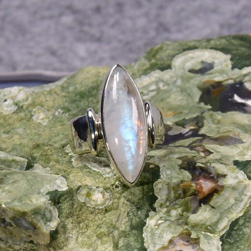 Mondstein ring 925er silber - ring,,