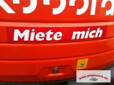 Miete mich Aufkleber