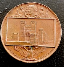 Dirschau / Tczew - antike Bronze Medaille zum 600-jährigen Stadtjubiläum 1860