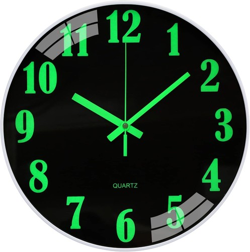 Wanduhr leuchtend modern - leuchtend, ohne