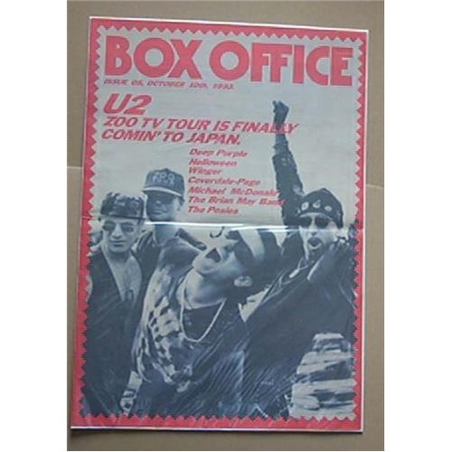 Box office magazine october - u2,