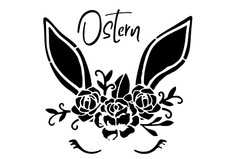 Schablone ostern ohren - schablone, ohren...