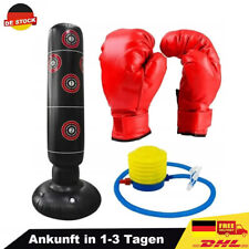 Boxsack Set Boxhandschuhen Punching Bag Sandsack mit Handschuhe Boxset DE