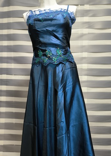 Abendkleid blau - gr.38,
