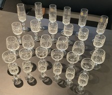Echt Bleikristall Komplett Set 30 Gläser, Wunderschönes Set , Siehe Fotos