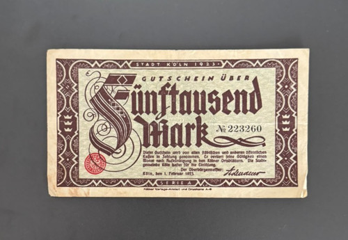 Notgeld köln tausend mark - tausend,