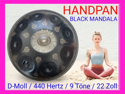 Handpan black mandala - -,