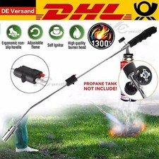 Unkrautbrenner Gasbrenner Piezo Unkrautvernichter Brenner Abflammgerät 1300°C