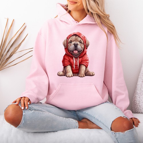 Hund rot hoodie - in, cartoon