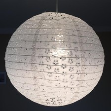 Lampion "Blume" weiß mit