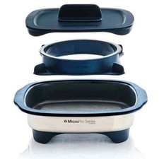 Tupperware MicroPro Gill mit Ring: Braten, Backen und Kochen in der Mikrowelle